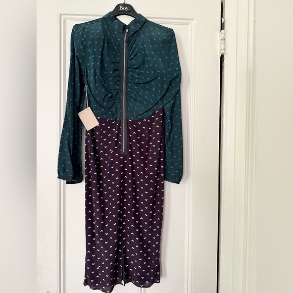 Band of Outsiders Boy shirt dress in silk NWT - Picture 7 of 13